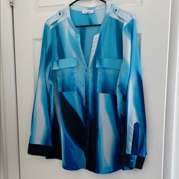 Calvin Klein Tops - Calvin Klein Blue Shirt